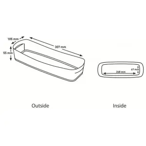 Leitz MyBox Wow White Green 4-Pack Organiser Storage Tray Long