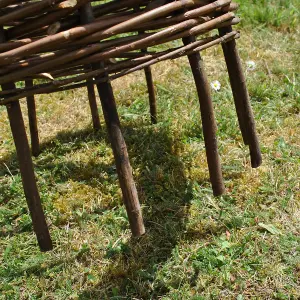 Set of 2 Spiral Willow Garden Obelisks (1.2m)