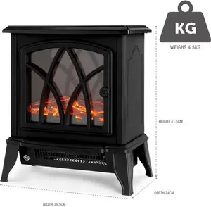 NETTA Electric Fireplace Stove Heater - 2000W NETTA