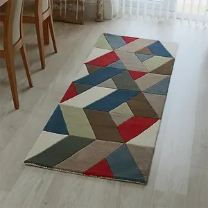 Funky Chevron Multicolour Rugs Rug 170x240cm for the Living Room