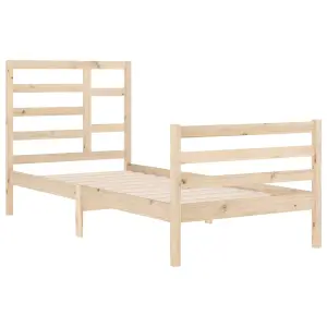 Berkfield Bed Frame Solid Wood 90x200 cm