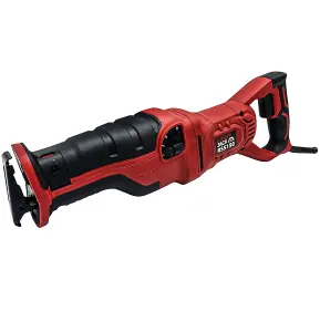 Lumberjack Reciprocating Recip Saw Corded 1200W Motor Variable Speed Soft Grip Handle For Cutting Wood Metal Plastic 2800rpm