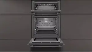 Neff N50 U1ACE2HG0B Built In Electric Double Oven, Graphite Grey