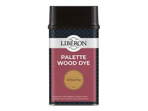 Liberon Palette Antique Pine Wood Dye - 500ml Water-Based Acrylic Finish for Interior Wood