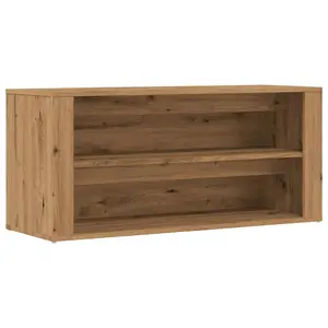 Berkfield Shoe Bench Artisan Oak 100x35x45 cm Engineered Wood