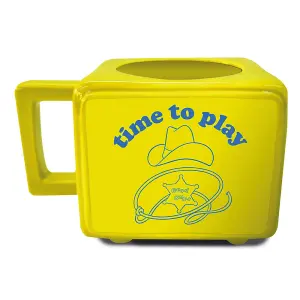 Chucky Time To Play Retro TV Heat Changing Mug Yellow/Blue (One Size)