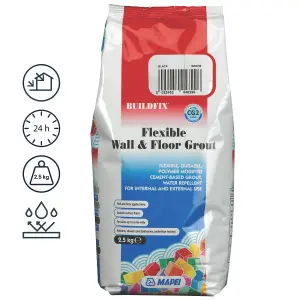 Mapei Flexible Black Grout, 2.5kg