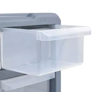 Berkfield Multi-drawer Organisers with 12 Drawers 2 pcs 26.5x16x26 cm