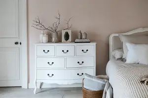 Juliette White Shabby Chic 6 Drawer Chest of Drawers