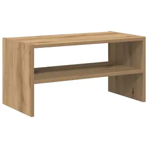 Berkfield Shoe Rack Stackable Artisan Oak 60x30x30.5 cm