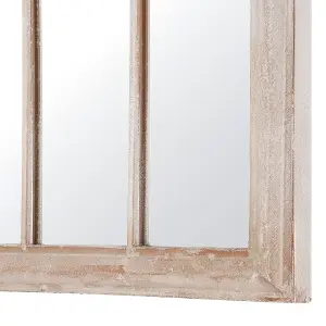 Beliani Retro Wall Mirror EMBRY Metal Beige