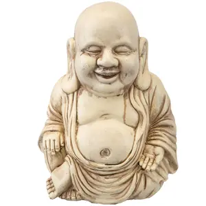 Zen Garden Happy Buddha 12 Inch Ornament