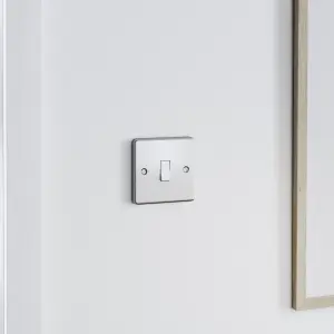 GoodHome 20A 2 way 1 gang Light switch Matt Steel effect