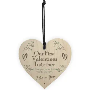 Special Our First Valentines Together Gift Love Gift For Boyfriend Girlfriend Keepsake