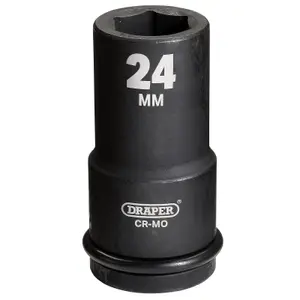 Draper Expert 24mm 3/4" Square Drive Hi-Torq&No.174, 6 Point Deep Impact Socket