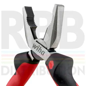 Wiha Combination Pliers Extra Long Cutting Edge 180mm 30826 5 Year Warranty