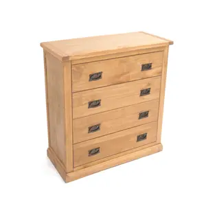 Lucca 4 Drawer Chest of Drawers Bras Drop Handle