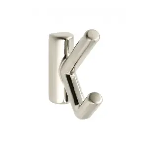 Coat Hat Hooks Twin Robe Door Dress Bathroom Towel Bag Wall Hanger Brushed steel Lens Brushed Steel