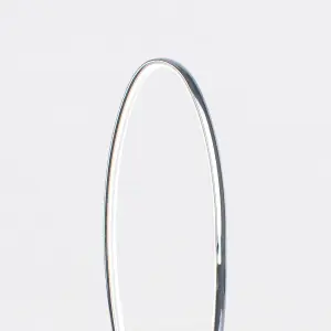 First Choice Lighting Polished Chrome LED Oval Table Lamp