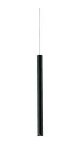 Luminosa Oboe Integrated LED Slim Aluminium Pendant, Black, 4000K