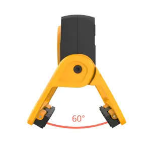 JCB TUFFCLAMP LED Worklight, 1500lm, Rotary Dimming, Adjustable Clamp with Magnets, 20hr Runtime, USB-C, IP65 - JCB-WL-TUFFCLAMP