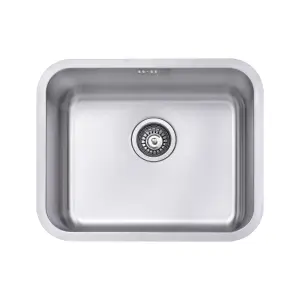 JASSFERRY Undermount Stainless Steel Kitchen Sink 1.0 Single Bowl, 550 x 450 mm