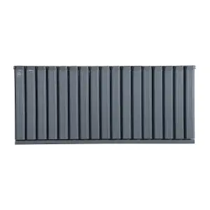 Aluminum Radiator Compatible with Heat pump. Model "Onyx" Grey. 1200mm.Heigth600mm.Btu/hr:7819