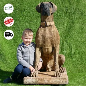 Giant life-size Hunting Dog Great Dane Statue