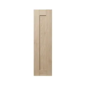 GoodHome Alpinia Matt light oak effect Shaker Tall wall Cabinet door (W)250mm (H)895mm (T)18mm