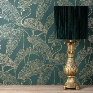 Flamingo Wallpaper Emerald Fine Decor FD42946