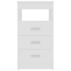 Berkfield Drawer Cabinet White 40x50x76 cm Engineered Wood