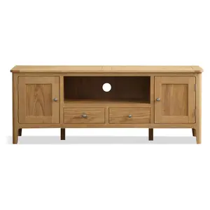 Sheringham Solid Oak Super-wide TV Cabinet