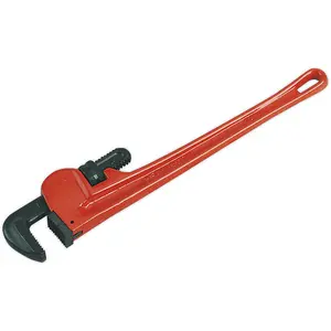 610mm Heavy-Duty Cast Steel Pipe Wrench with Carbon Steel Jaws