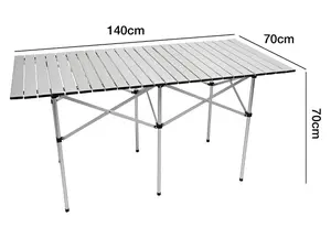 Andes Folding Aluminium Picnic Table LARGE