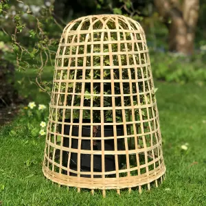 GardenSkill Bamboo Bell Cloche & Decorative Garden Plant Cover 50cm H, Pk of 3