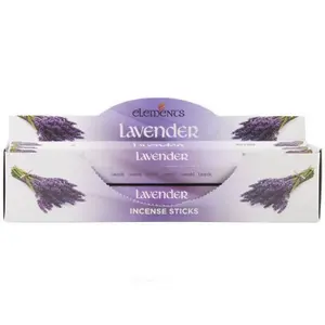 Something Different Elements Incense Stick 6 Pack Display Set Lavender Multicolour (One Size)