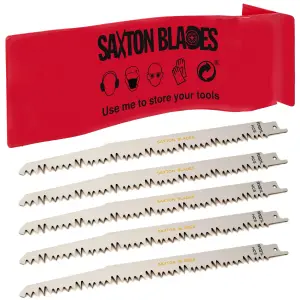 Saxton 240mm Reciprocating Sabre Saw Wood Blades R1021L Pack of 5