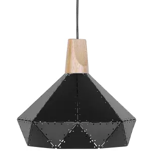 Metal Pendant Lamp Black SOMME