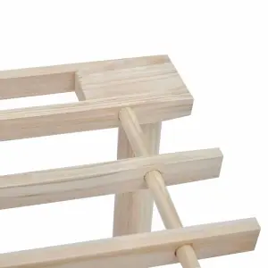 Berkfield 3-Tier Shoe Racks 2 pcs Solid Fir Wood