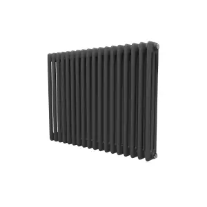 Nes Home 828 X 600 mm Triple Column Matte Black Radiator