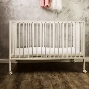 Cot with Mattress White