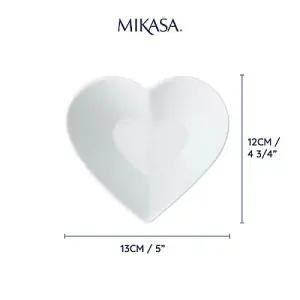 Mikasa Chalk 13cm Small Heart Serving Bowl