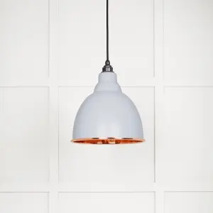 Hammered Copper Brindley Pendant in Birch