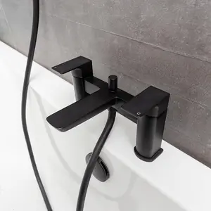 Zoia Matt Black Bath Shower Mixer Tap