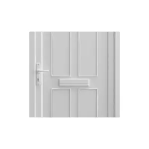 Fortia Lorne Clear Glazed White RH External Front Door set, (H)2085mm (W)840mm