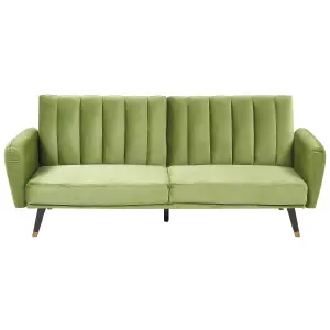 Sofa Bed VIMMERBY Olive Green Velvet