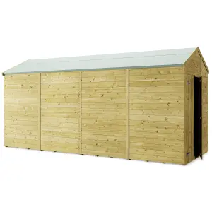 Store More Tongue and Groove Apex Shed - 16x6 Windowless