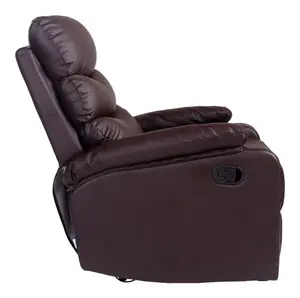 Ashby Leather Recliner Armchair Sofa Home Lounge Chair Reclining Brown