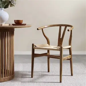 Hansel Walnut Dining Chair, Light Walnut Wooden Frame, Natural Weave Seat - Dining Room Chairs - Dining Table Chairs - Daals - Dining Chairs