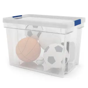 Form Xago Heavy duty Clear 68L Plastic Stackable Storage box